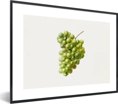 Produktbild von MuchoWow® Gerahmtes Poster Weintrauben - Traube - Obst 40x30 cm - Poster mit Schwarzem Bilderrahmen Wandposter Rahmen Foto Bilder - Kunstposter - Wanddekorationen