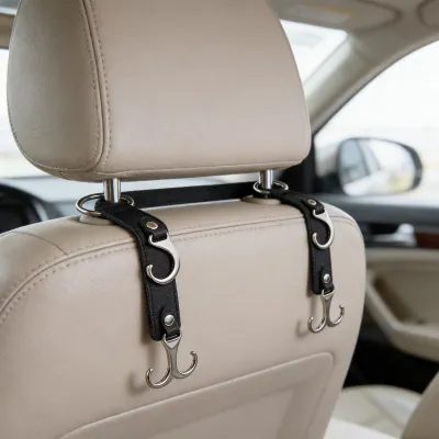 Image de Omgoods - Supports de tête pour voiture, design en cuir