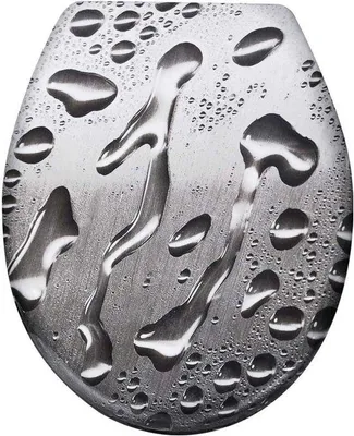 Image de Couvercle de WC à fermeture douce - Couvercle antibactérien - Utilisation silencieuse des toilettes - Plastique thermodurcissable résistant aux rayures - Taille universelle 45,5 cm - Couvercle de WC résistant à l'eau