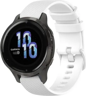 Produktbild von Strap-it Garmin Venu 2s Armband Silikon - 40mm - Weiß