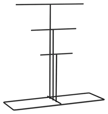 Image de Porte-bijoux Organisateur en métal noir largeur 40 cm hauteur 41 cm