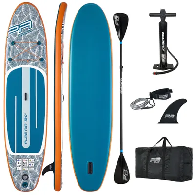 Image de Planche de SUP gonflable Aqua Marina Pure Air Coast 12'0, kit complet de stand up paddle, 366 x 84 x 15 cm