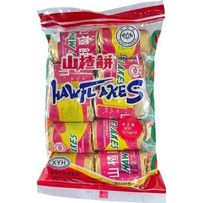 Produktbild von Sunflower Haw Flakes 125g (10x 12,5g) | Fruchtbonbons | Weißdornplättchen