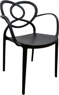 Image de Fauteuil de terrasse en POLYPROPYLENE Noir pour Exterieur