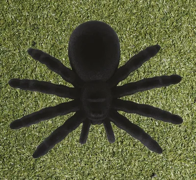 Imagen del producto de Decoración de araña negra, ideal para Halloween. Réplica realista, decoración de arañas espeluznante, figura aterradora, motivo de araña, efecto tarántula. Color: