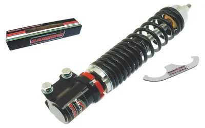 Produktbild von Stoßdämpfer Carbone vorne, verstellbar schwarz für Vespa Automatica GT / GTS / GTV