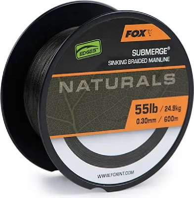 Produktbild von Fox Submerge Naturals Sinking Braid X 600m / 0.38mm / 65lb