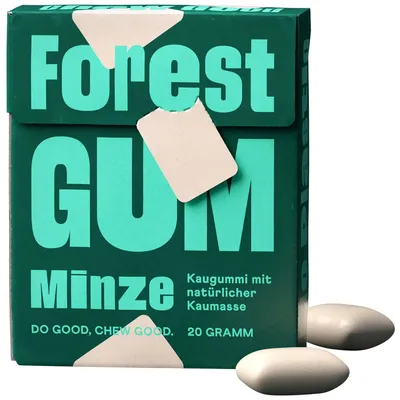 Produktbild von Forest Gum Kaugummi Minze 20g