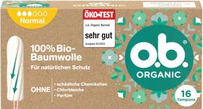 Produktbild von o.b.Organic Bio Tampon normal 16ST