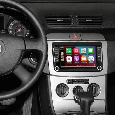 Productafbeelding van Autoradio 2 Din voor 2006-2015 met draadloze CarPlay, 9 inch touchscreen, Bluetooth, GPS-navigatie, achteruitrijcamera, FM/RDS, stuurwielbediening, 2+