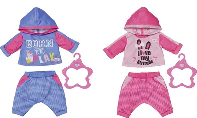 Produktbild von Zapf Creation 830109 - BABY born Jogginganzug 2 sort. 43cm