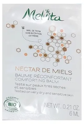 Image de Melvita, Nectar de Miels Bio, Baume apaisant pour le corps, échantillon de 6 ml