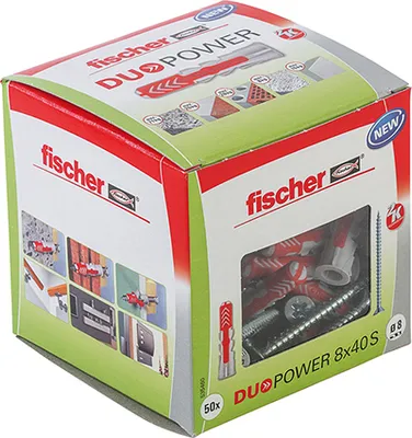 Produktbild von fischer DUOPOWER 8 x 40 S LD mit Schraube