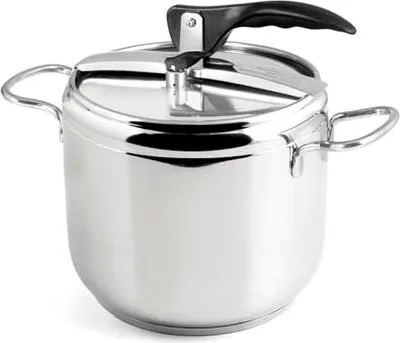 Produktbild von INOXPRAN - Schnellkochtopf, Edelstahl, 7 l Fassungsvermögen, Dreifach-Quelle, für alle Herdarten geeignet, einschließlich Induktion, schnelles Kochen und Energiesparen, spülmaschinenfest