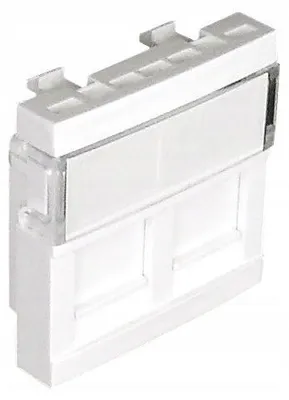 Produktbild von Efapel Quadro45 2x RJ Netzwerkdose Weiß Matt