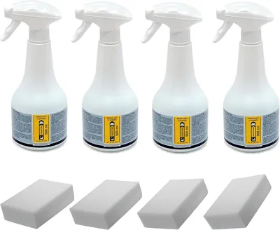 Immagine prodotto di 4 pezzi Innotec Innoplast Cleaner Rimuovi ruggine superficiale - rimuove ruggine superficiale, nicotina, grasso, sporco - Innoplast Cleaner 500 ml + spugna per la pulizia