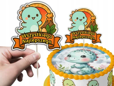 Produktbild von Tortenstecker Kuchendeko Geburtstag - DINO Dinosaurier