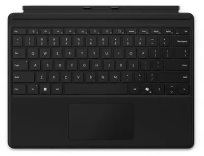 Productafbeelding van Microsoft Surface Pro toetsenbord - Toetsenbord - met trackpad, versnellingsmeter, en houder/oplaadstation voor de Surface Slim Pen 2 - QWERTY - Internationaal Engels - Zwart - Geschikt voor Surface Pro 10, Pro 11, Pro 8, Pro 9, Pro Copilot+ PC, Pro Copilot+ PC for Business