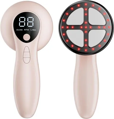 Productafbeelding van Massageapparaat, massage voor cellulitis, handmassageapparaat. Beschikt over 4 massagekoppen met grotere oppervlakken voor buik, taille, armen, benen en billen