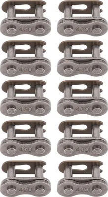 Produktbild von 10pcs 420 Kettenverbindungsanschluss Manganstahl Stahl Schnellfreisetzung Motorradantriebsersatz