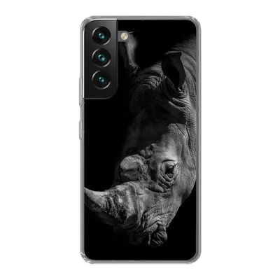 Produktbild von MuchoWow® Handyhülle Schutzhülle Hülle für Samsung Galaxy S22 Plus Nashorn - Wildtier - Porträt Silikon Softcase Handy Hülle - Schutzabdeckung