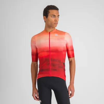 Image de Maillot cycliste à manches courtes Sportful Flow Supergiara rouge M homme rouge M