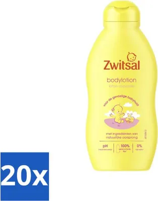 Produktbild von Zwitsal – Babypflege – Körperlotion – Für empfindliche Babyhaut – 200 ml - Vorteilspack - 20 Stücke