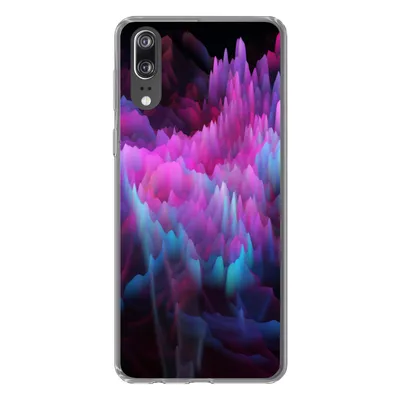Produktbild von MuchoWow® Handyhülle Schutzhülle Hülle für Huawei P20 Rauch - Farbe - Abstrakt Silikon Softcase Handy Hülle - Hardcover