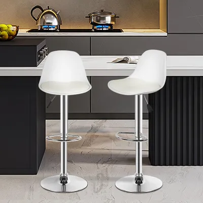 Produktbild von Barkehren - Barhocker - Barkehren/Barhocker - Küchenstuhl - Set aus 2 Barhockern - 360° schwenkbar