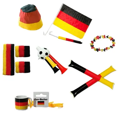 Produktbild von Deutschland Fan-Set 11-tlg. Fußball Set 14