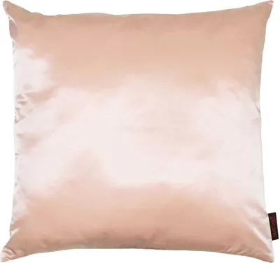 Image de Housse de coussin Magma Charme Uni 100 % coton, avec fermeture à glissière, pour coussin décoratif, coussin de canapé, coussin d'appoint, 50 x 50 cm, couleur saumon