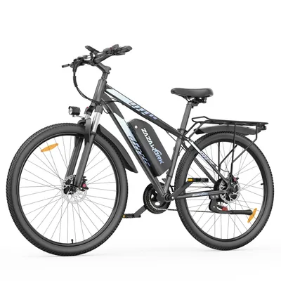 Image de VTT électrique C29 PRO, 48 V, 20 Ah, freins à disque hydrauliques, cadre en aluminium, capacité de charge maximale de 150 kg, couleur : gris