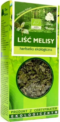 HERBATKA LIŚĆ MELISY BIO 25 g - DARY NATURY