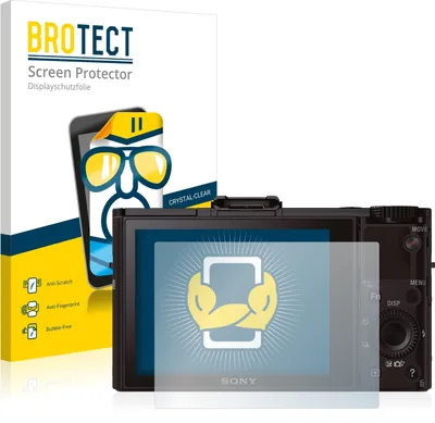 Produktbild von 2x Für Sony Cyber-Shot DSC-RX100 II Schutzfolie BROTECT Displayschutz Display Schutz Folie Klar Transparent