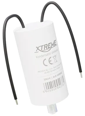 Productafbeelding van XTREME Motorcondensator 6µF 450V AC - Condensator met Kabels - Start/Bedrijf