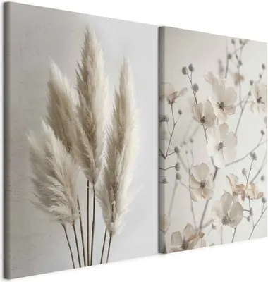 Produktbild von murando - Wandbilder XL Set Rustikale Natur 80x60cm 2 Teilig je 40x60cm Collage 2er Vlies Leinwandbild Kunstdruck Modern Wand Bild Design Leinwand Bilder Dekoration - Mehrteilige b-H-10206-b-a