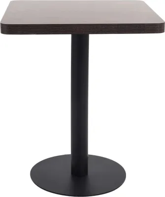 Produktbild von vidaXL Bistro stůl tmavě hnědý 60x60 cm MDF