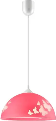 Produktbild von Hängeleuchte E27 rosa Ø30cm H:69cm dimmbar