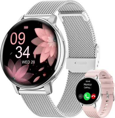 Produktbild von Damen Smartwatch mit Fitness-Tracker, Herzfrequenzmessung und Benachrichtigungen