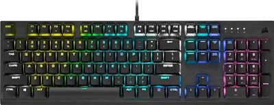Produktbild von Corsair K60 RGB PRO Low Profile - Standard - USB - Mechanischer Switch - QWERTZ - RGB-LED - Schwarz