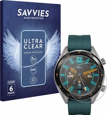 Produktbild von 6x Für Huawei Watch GT Active Schutzfolie Savvies Displayschutz Display Schutz Folie Klar Transparent