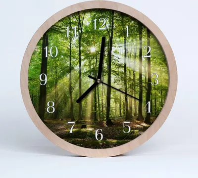 Produktbild von Holzuhr 20fi cm wanduhr - Natur Wald Natur