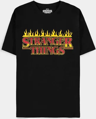 Produktbild von Stranger Things Massive Burning Logo T-Shirt – Offizielles Merchandise - L