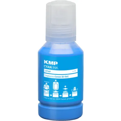 Immagine prodotto di KMP Printtechnik AG 1584,0003 KMP Patrone Canon Maxify GI56C cyan 14000 Seiten C149 kompatibel
