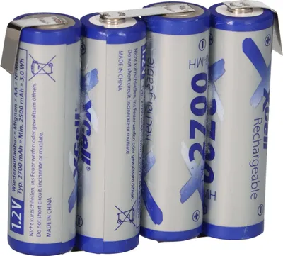 Produktbild von 4er Reihe Akkupack 4,8V 2700mAh F1x4 Zelle AA LF Z-Form
