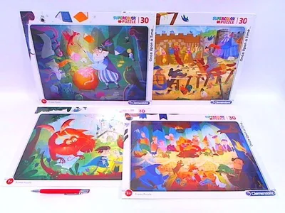 Image de CLE puzzles 30 frames.SuperColour Il était une fois 22108