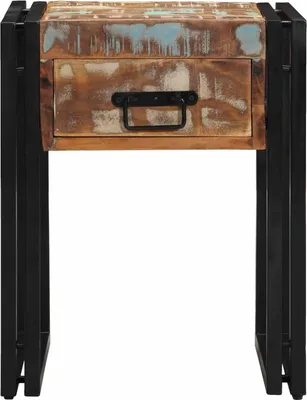 Immagine prodotto di vidaXL Tavolino 40 x 40 x 50 cm Legno massiccio riciclato