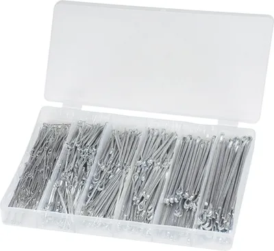 Produktbild von Hm Splint Sortiment, 555 Tlg 1,6-4 Mm, Gerade Verzinkt