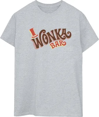 Produktbild von Willy Wonka - "Bar Logo" T-Shirt für Damen BI47207 (3XL) (Grau)