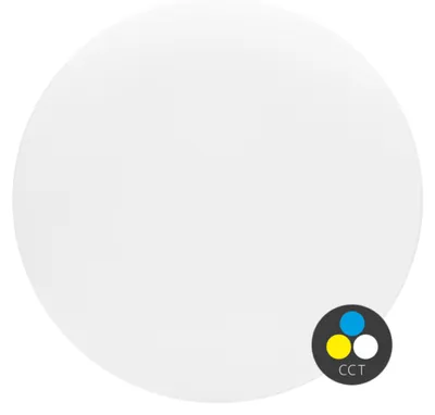 Zdjęcie produktu dla Lampa sufitowa LED Ecolite, okrągła, 32 W, 2680 lm, temperatura barwowa, stopień ochrony IP44, biała, WCLR-32W/CCT